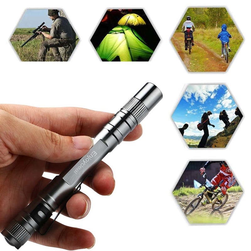 enjoydeal 5PCS Pen Flashlights 1000LM Ultra Slim Portable LED Penlight Pocket Pen Light Flashlight with Clip for Indoor Outdoor - Image 5